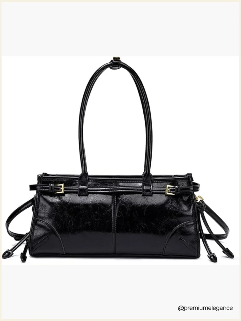 Convertible PU Leather Clutch Purse Top Handle Shoulder Bag Work Evening Satchel